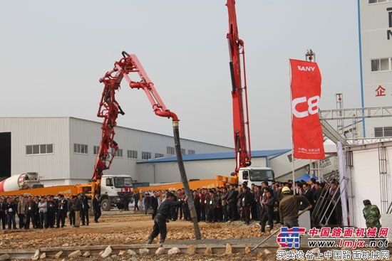 C8泵车现场施工的完美表现