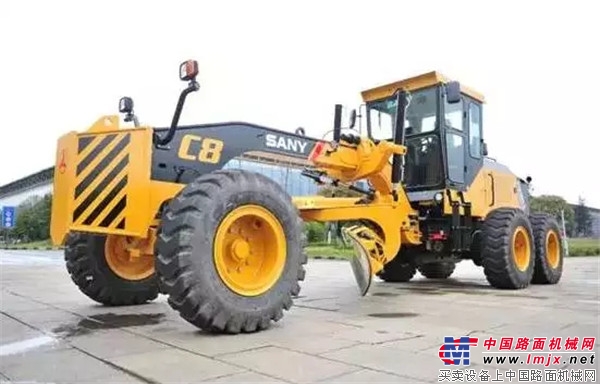 三一C8系列平地机新品下线:高品质、高效率、还省油!