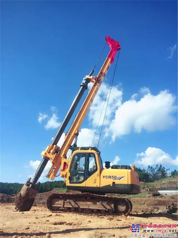 玉柴桩工YCR50旋挖钻机受青睐再获追加订单