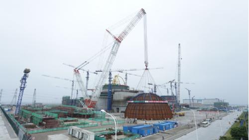 中联重科助力中核“华龙一号”穹顶吊装,“最强CP”提升全球话语权