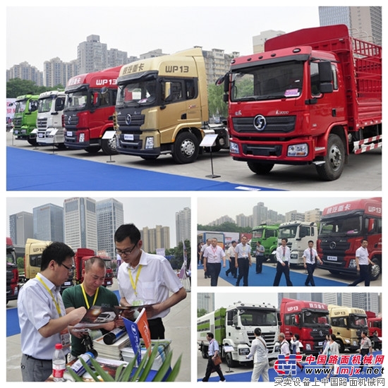 陕汽重卡军团夺目2017丝博会暨第21届西洽会