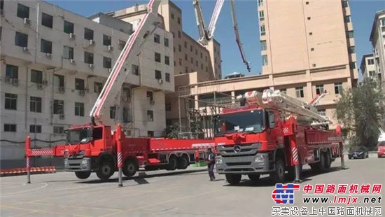甘肃首批三一消防车完美交付