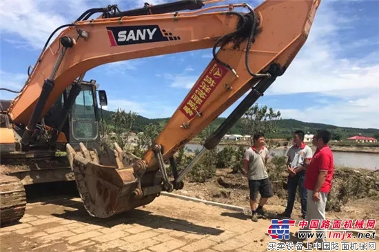 哪里有灾情,哪里就有三一挖掘机!三一救援突击队驰援永吉县