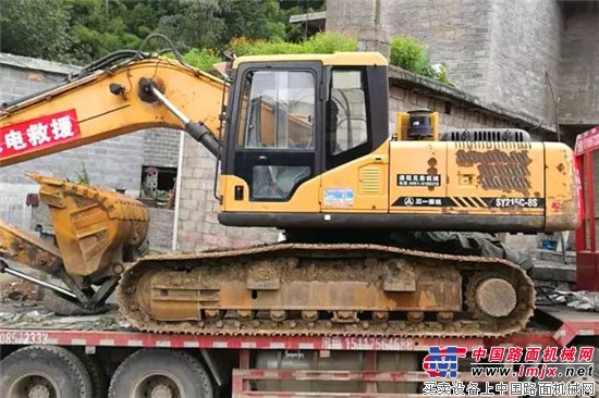 贵州受灾!三一挖掘机紧急出动!