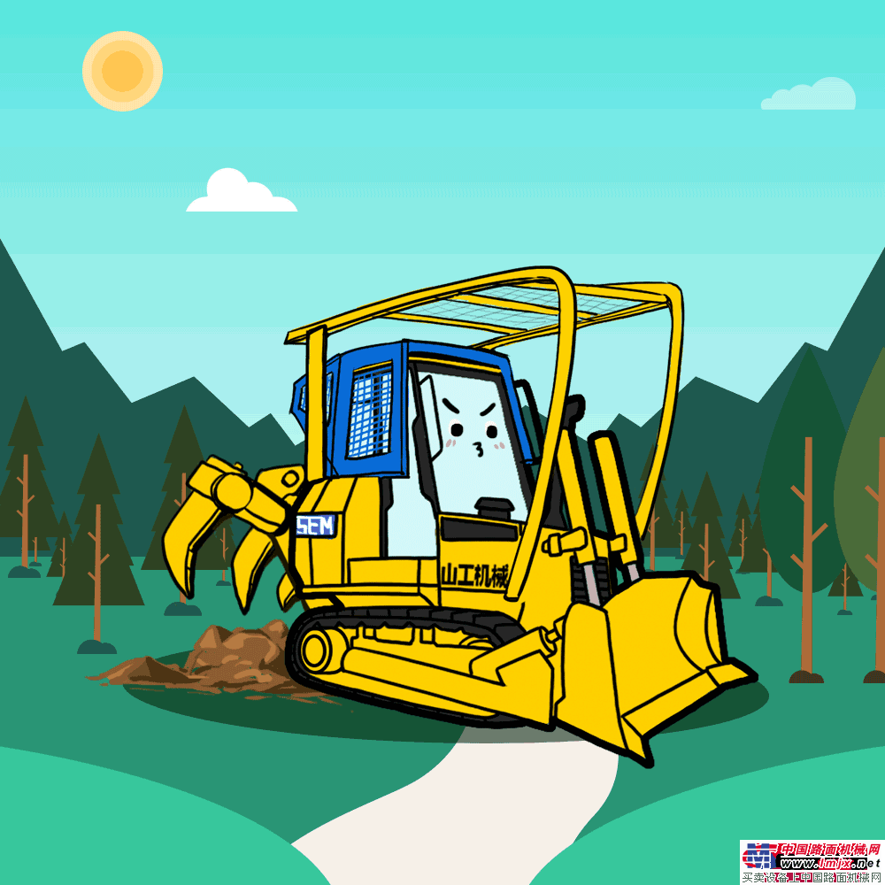 茫茫林海中,SEM森林型推土机尽显神通