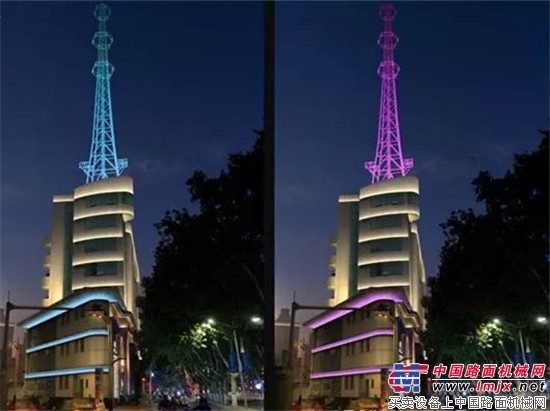 中交西筑能源公司完成阎良区城市亮化示范街项目