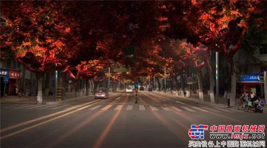 中交西筑能源公司完成阎良区城市亮化示范街项目